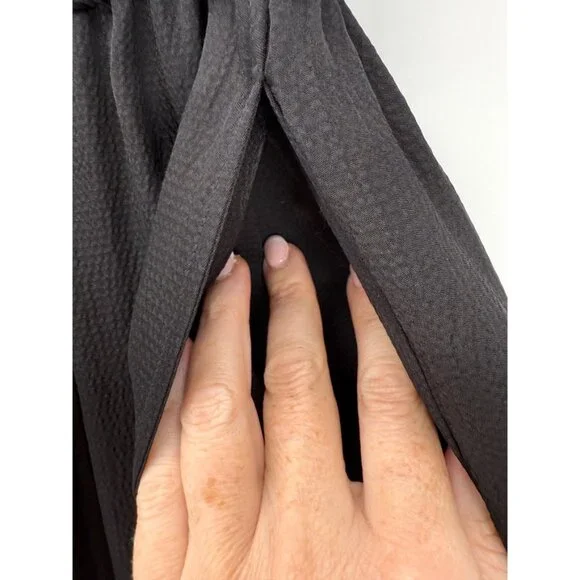 Everlane • Black The Satin Pull On Pant L - Picture 4 of 6